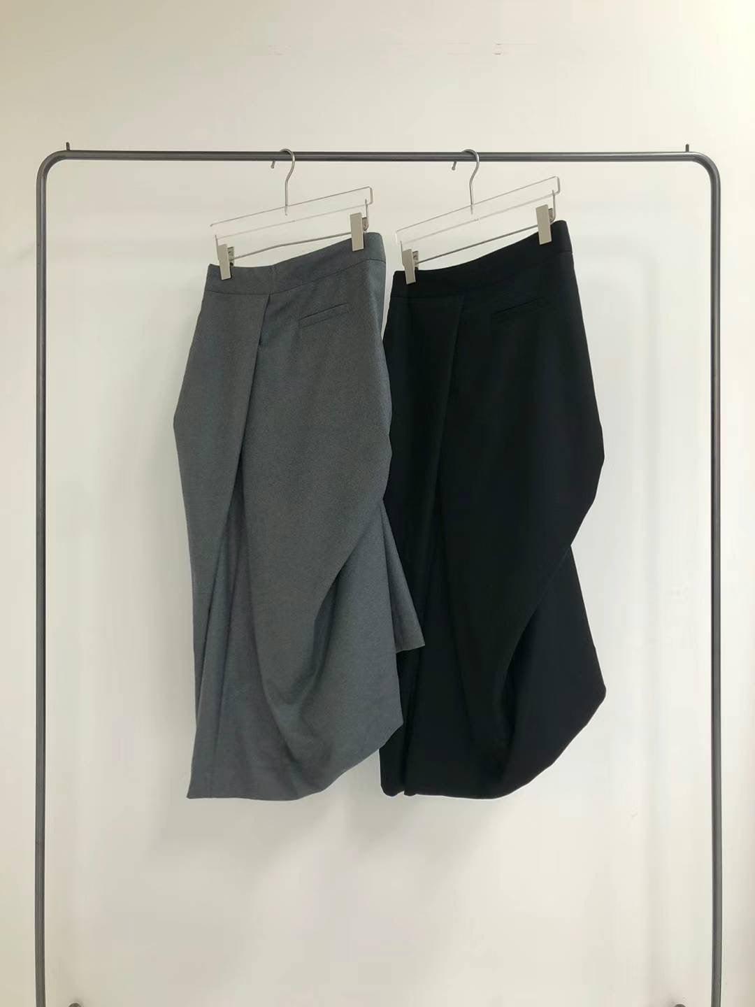 "Dahlia" 3D Bows Skirt (Grey)