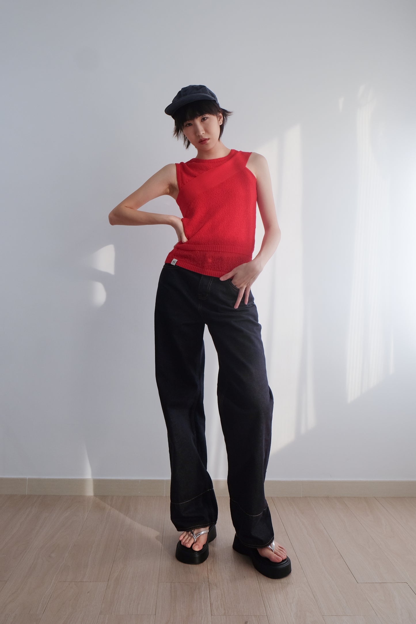✨推!"Bailey" 2-Way Hem Unwashed Jeans