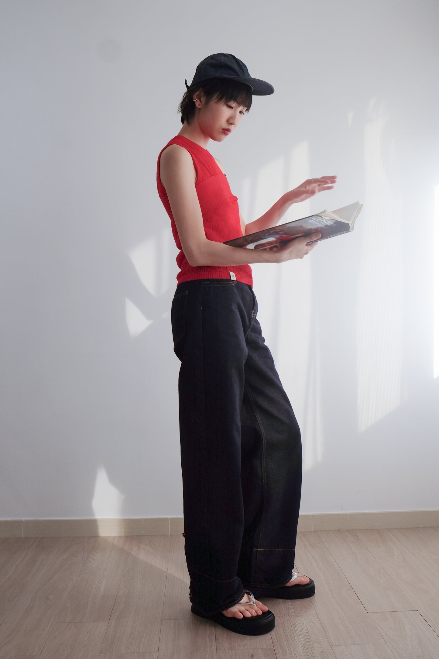 ✨推!"Bailey" 2-Way Hem Unwashed Jeans