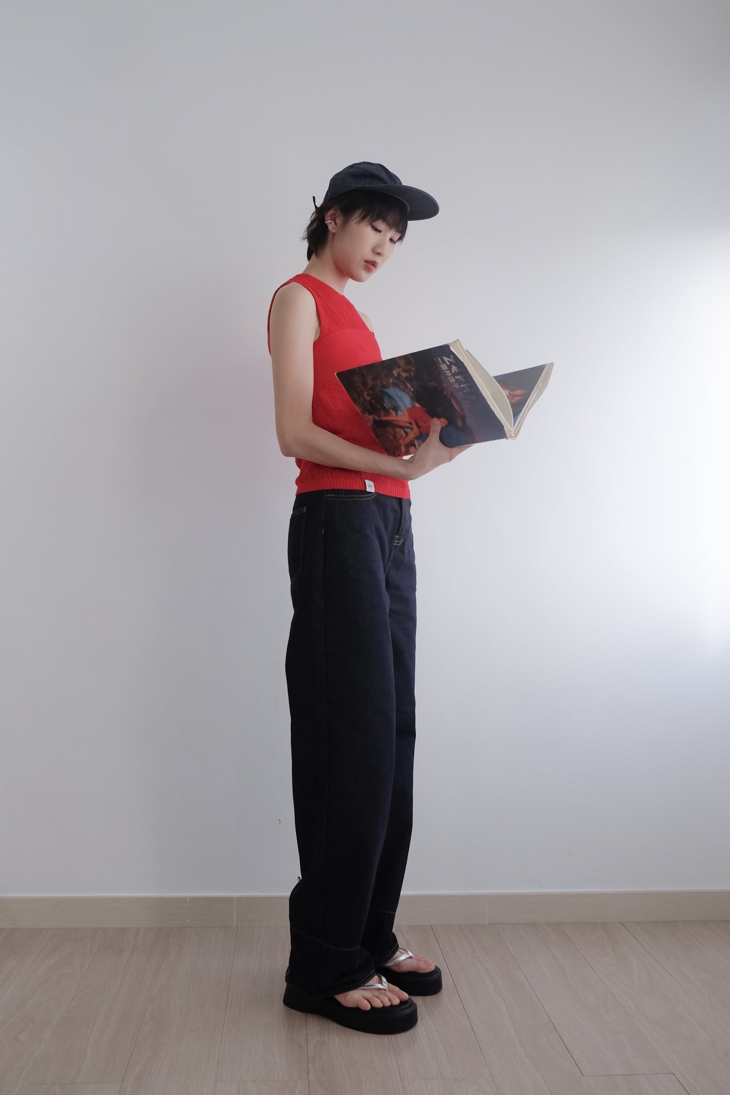 ✨推!"Bailey" 2-Way Hem Unwashed Jeans