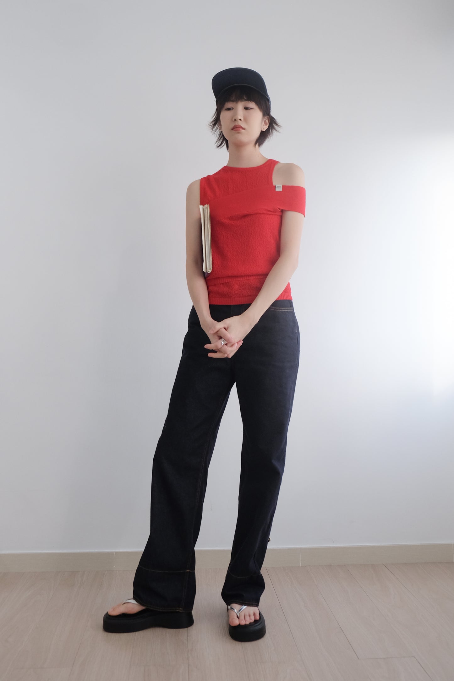 ✨推!"Bailey" 2-Way Hem Unwashed Jeans