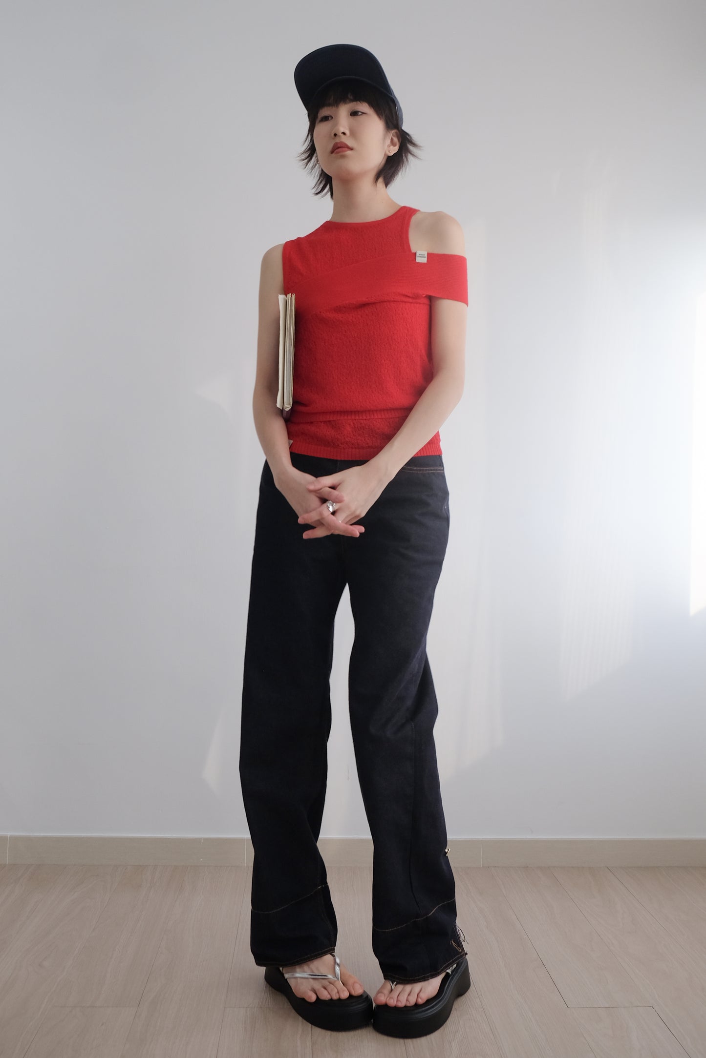 ✨推!"Bailey" 2-Way Hem Unwashed Jeans