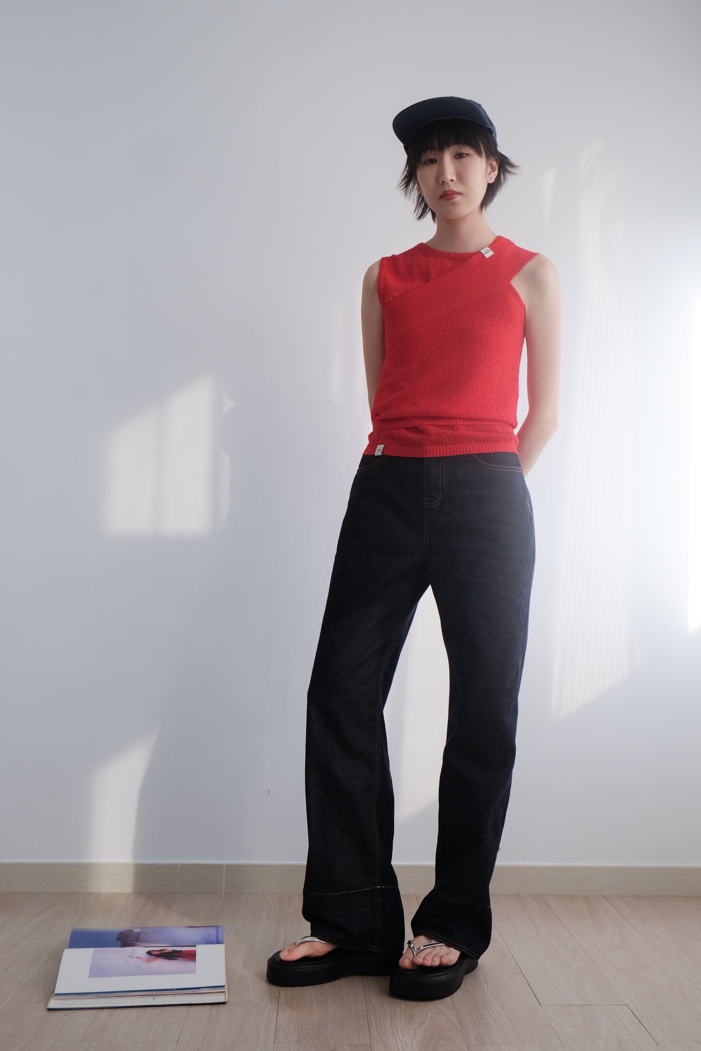 ✨推!"Bailey" 2-Way Hem Unwashed Jeans