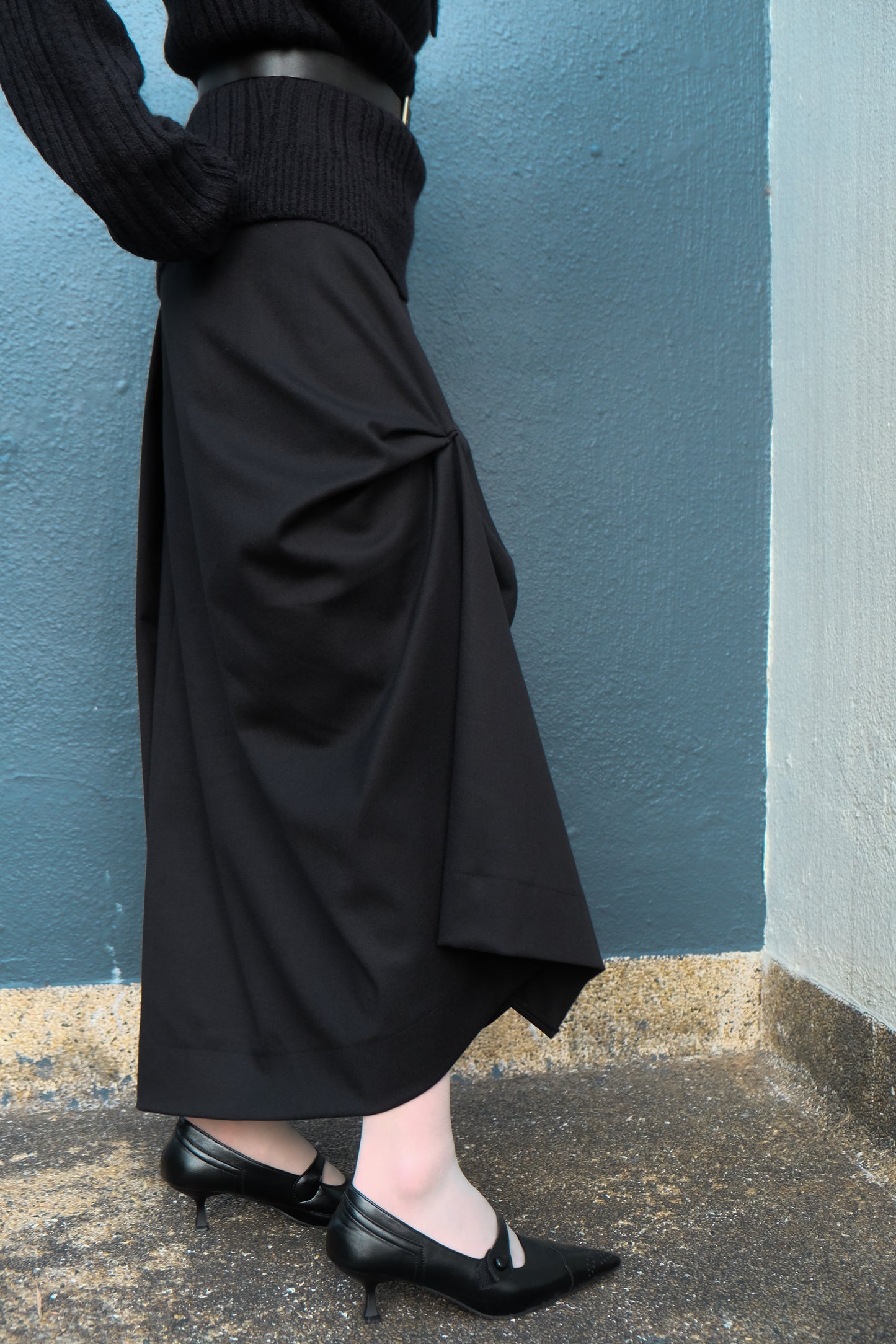 "Dahlia" 3D Bows Skirt (Black)