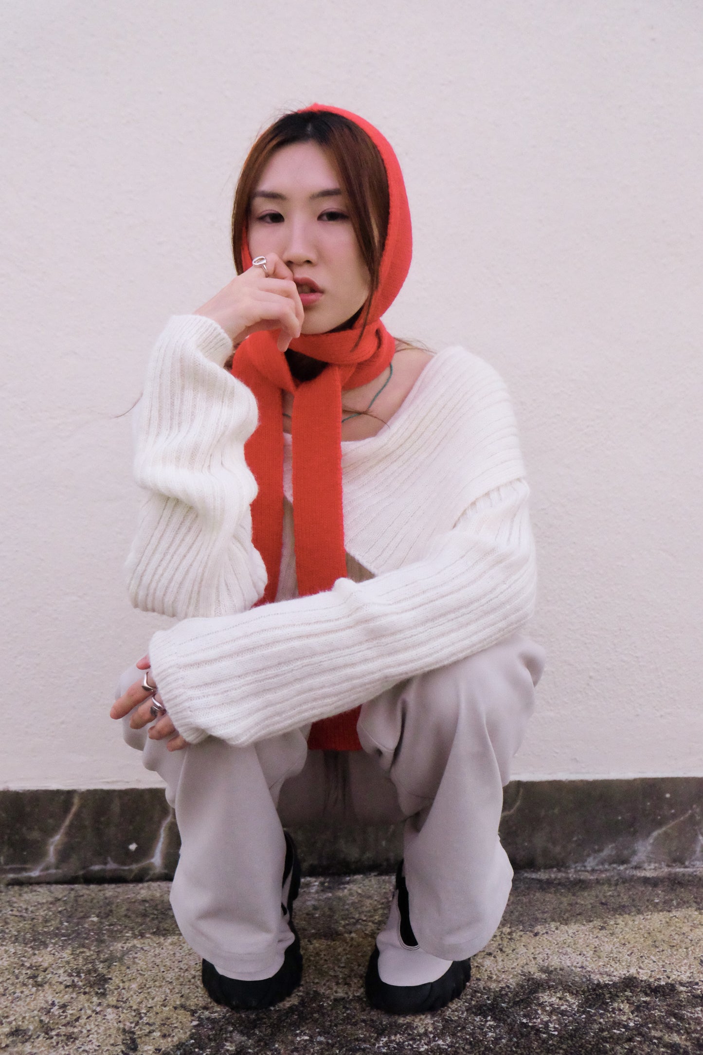 ✨推!"Jesse" Cargo Pants with Buckles (Ivory)