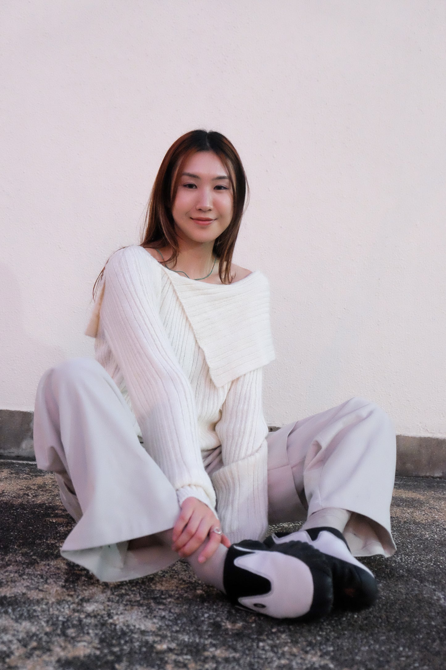 ✨推!"Jesse" Cargo Pants with Buckles (Ivory)