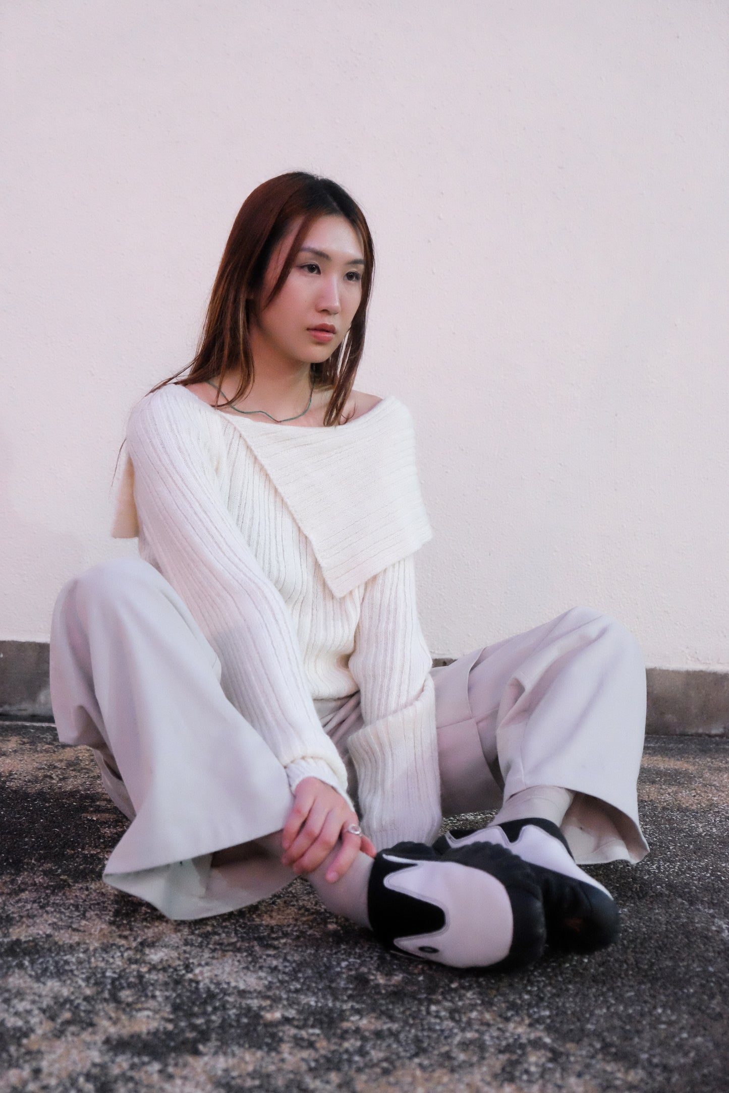 ✨推!"Jesse" Cargo Pants with Buckles (Ivory)