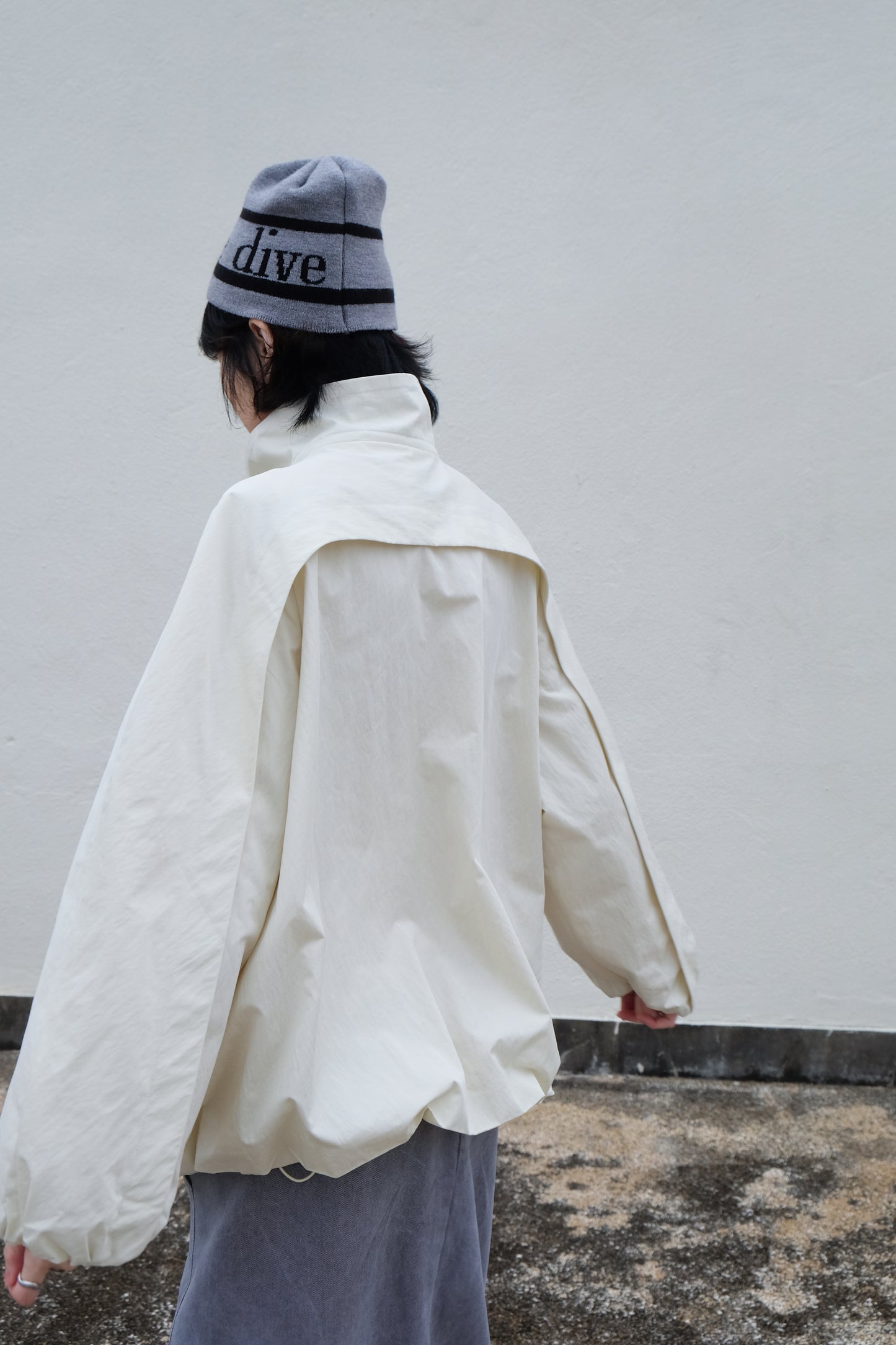 ✨推!"Eden" Puffy Windbreaker (Cream)