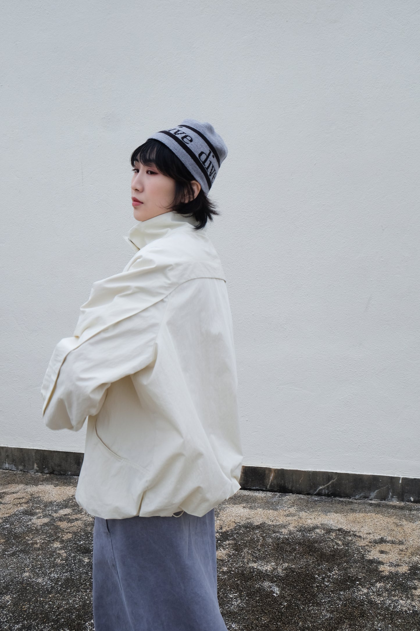 ✨推!"Eden" Puffy Windbreaker (Cream)