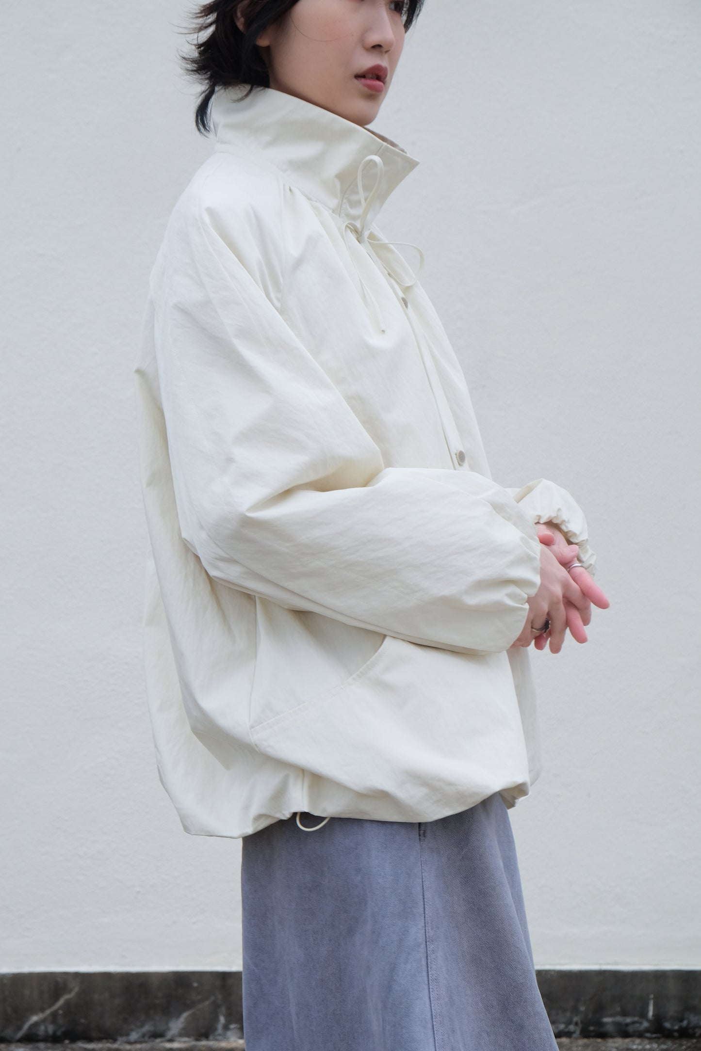 ✨推!"Eden" Puffy Windbreaker (Cream)