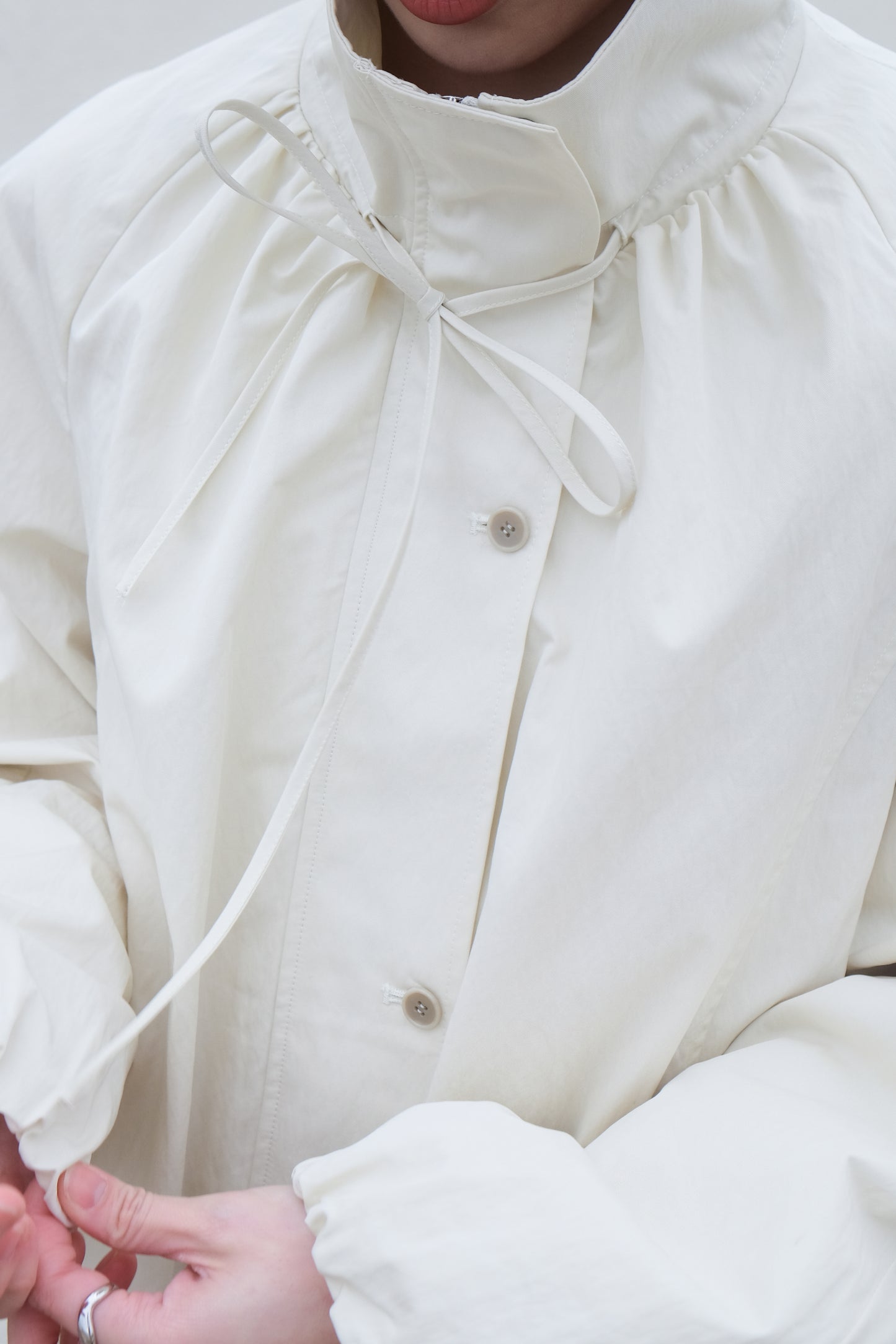 ✨推!"Eden" Puffy Windbreaker (Cream)