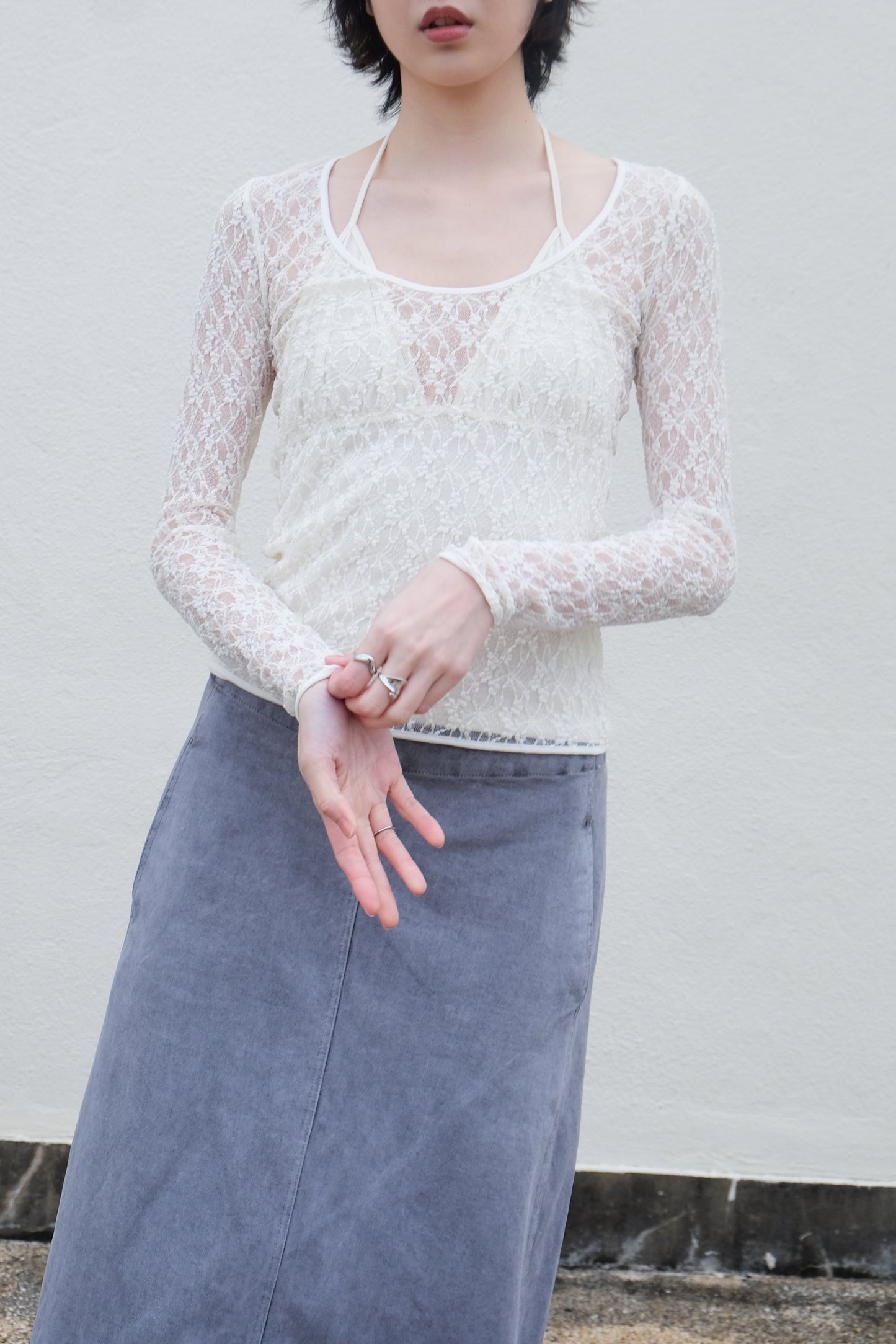 Scoop Lace Top (3 Colours)