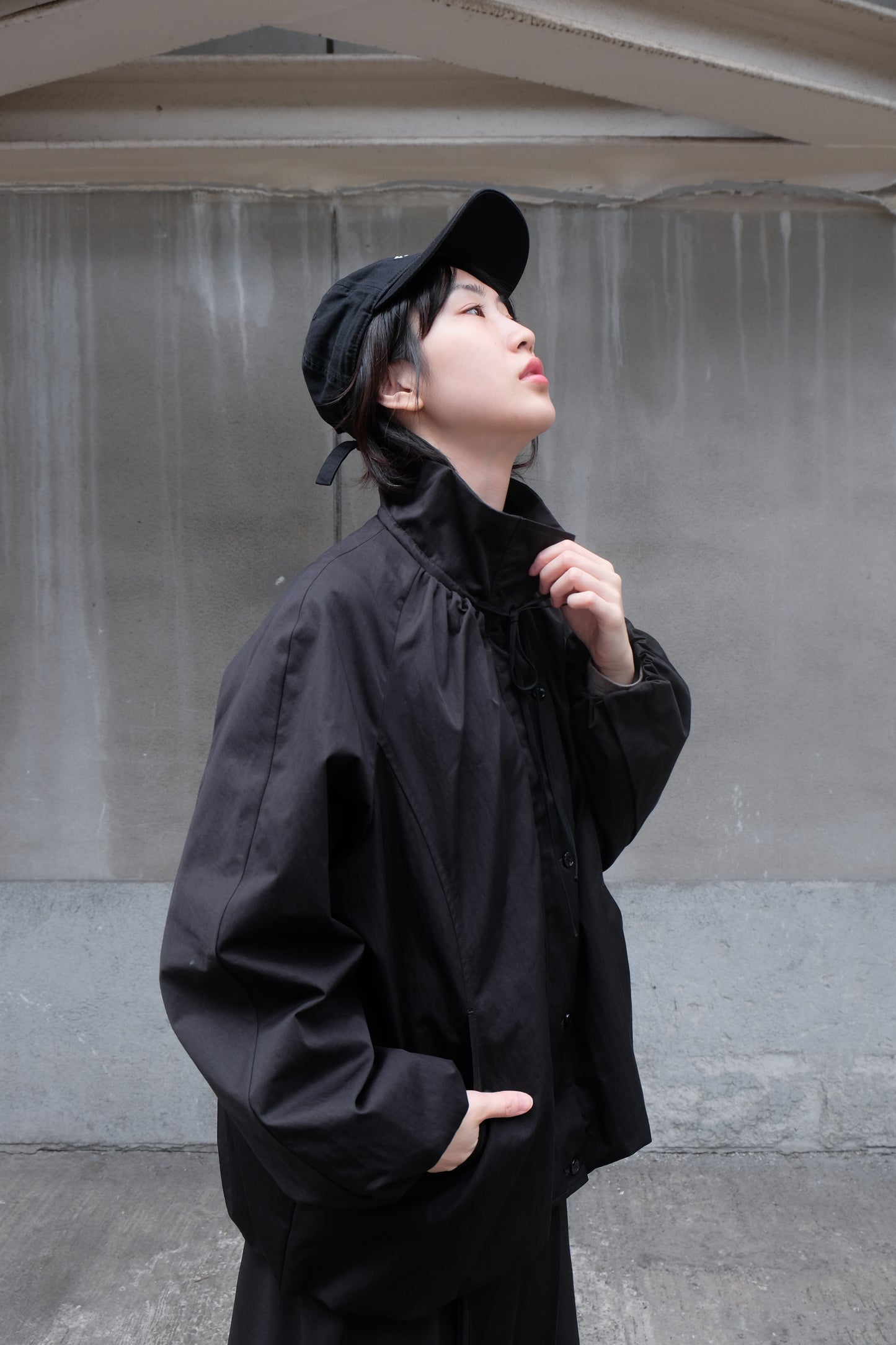✨推!"Eden" Puffy Windbreaker (Black)