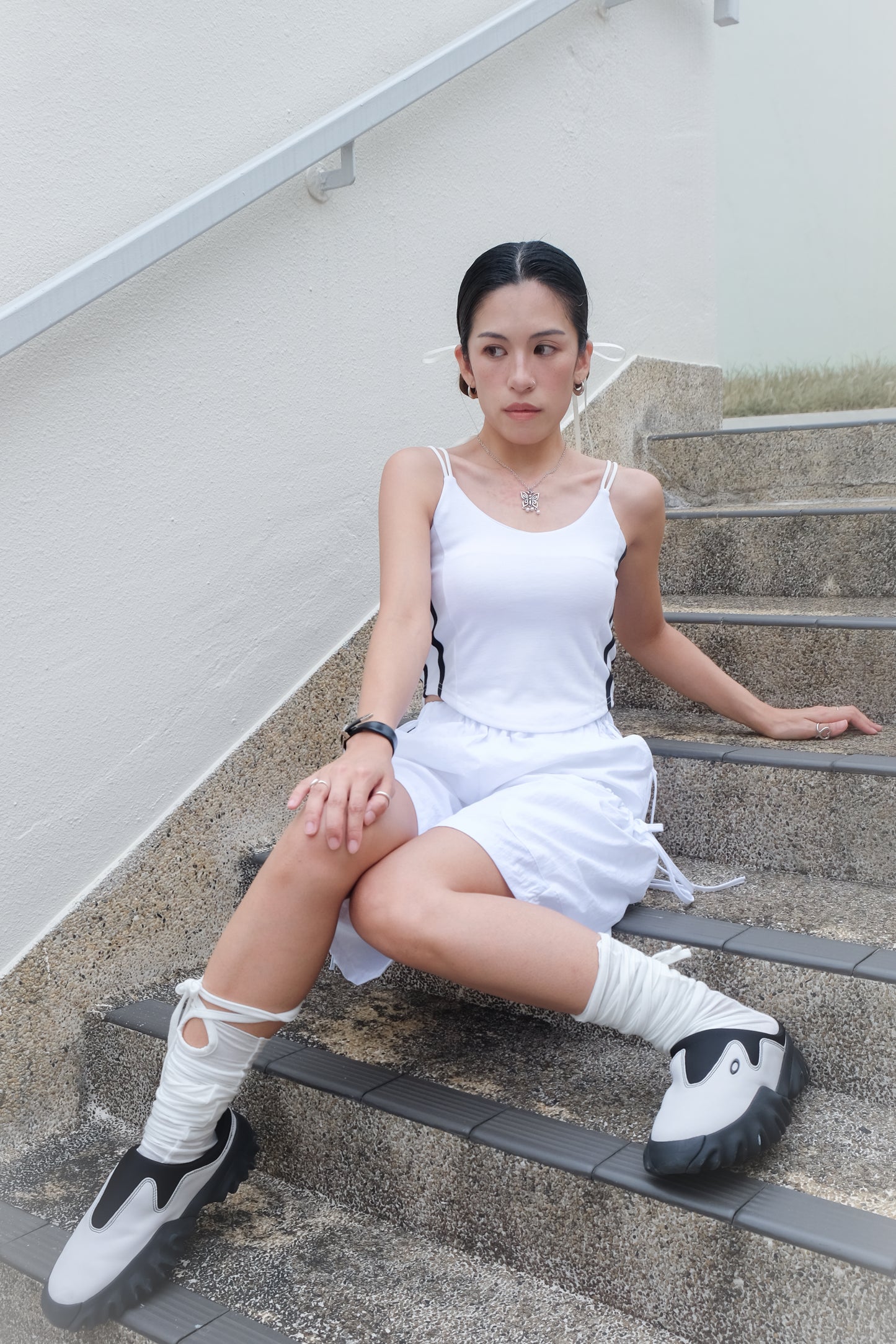 Blokecore V-waist Cami (White)