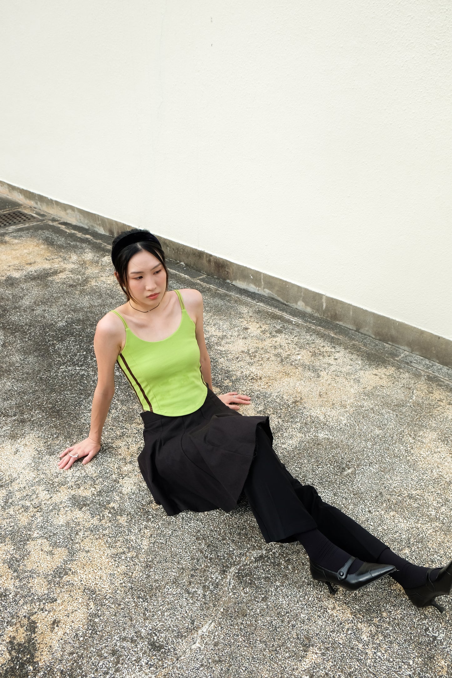 Blokecore V-waist Cami (Green)