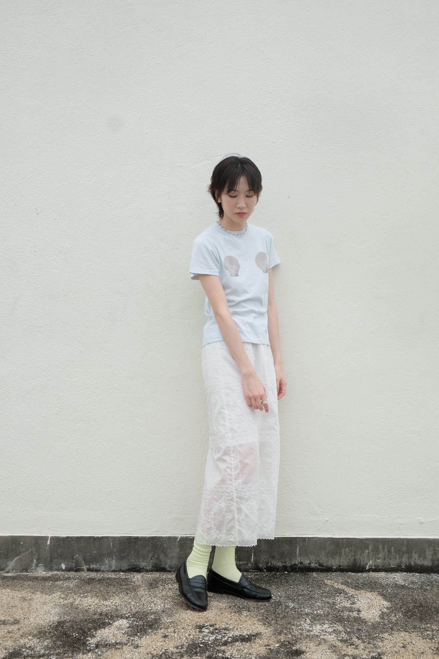 "Venus" Shell Goddess Tee (Baby Blue)