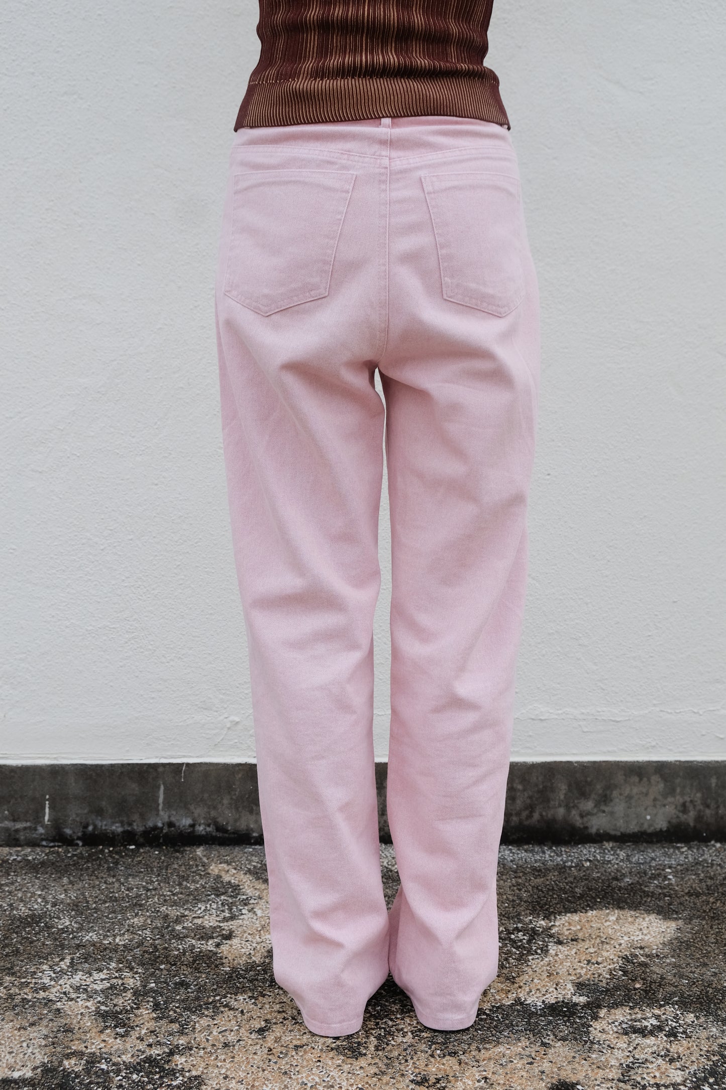 Pastel Straight Summer Pants (Pink)