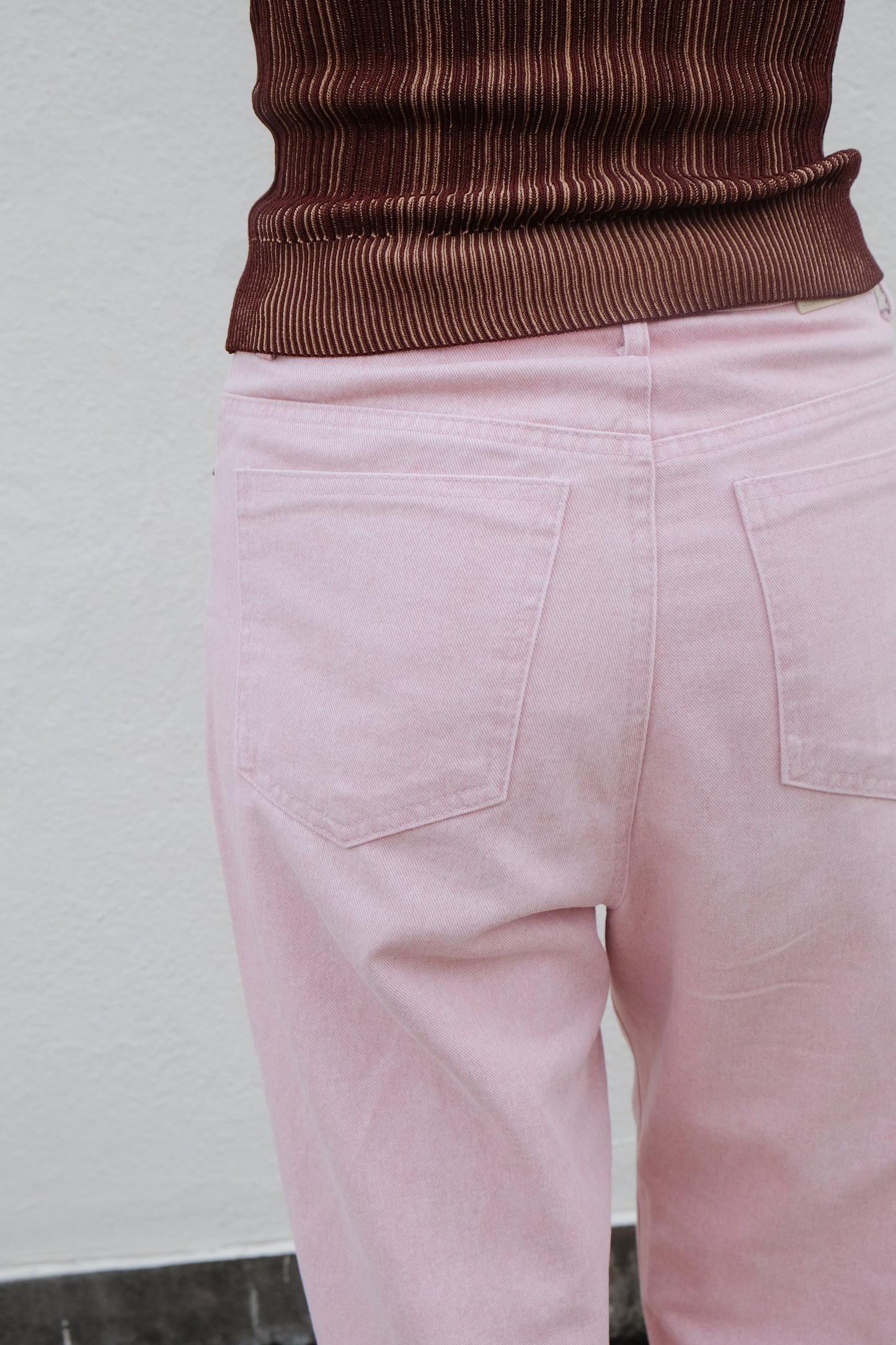 Pastel Straight Summer Pants (Pink)