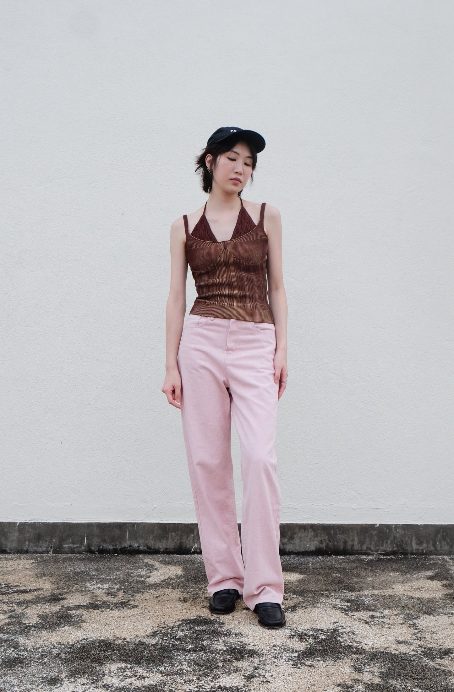 Pastel Straight Summer Pants (Pink)