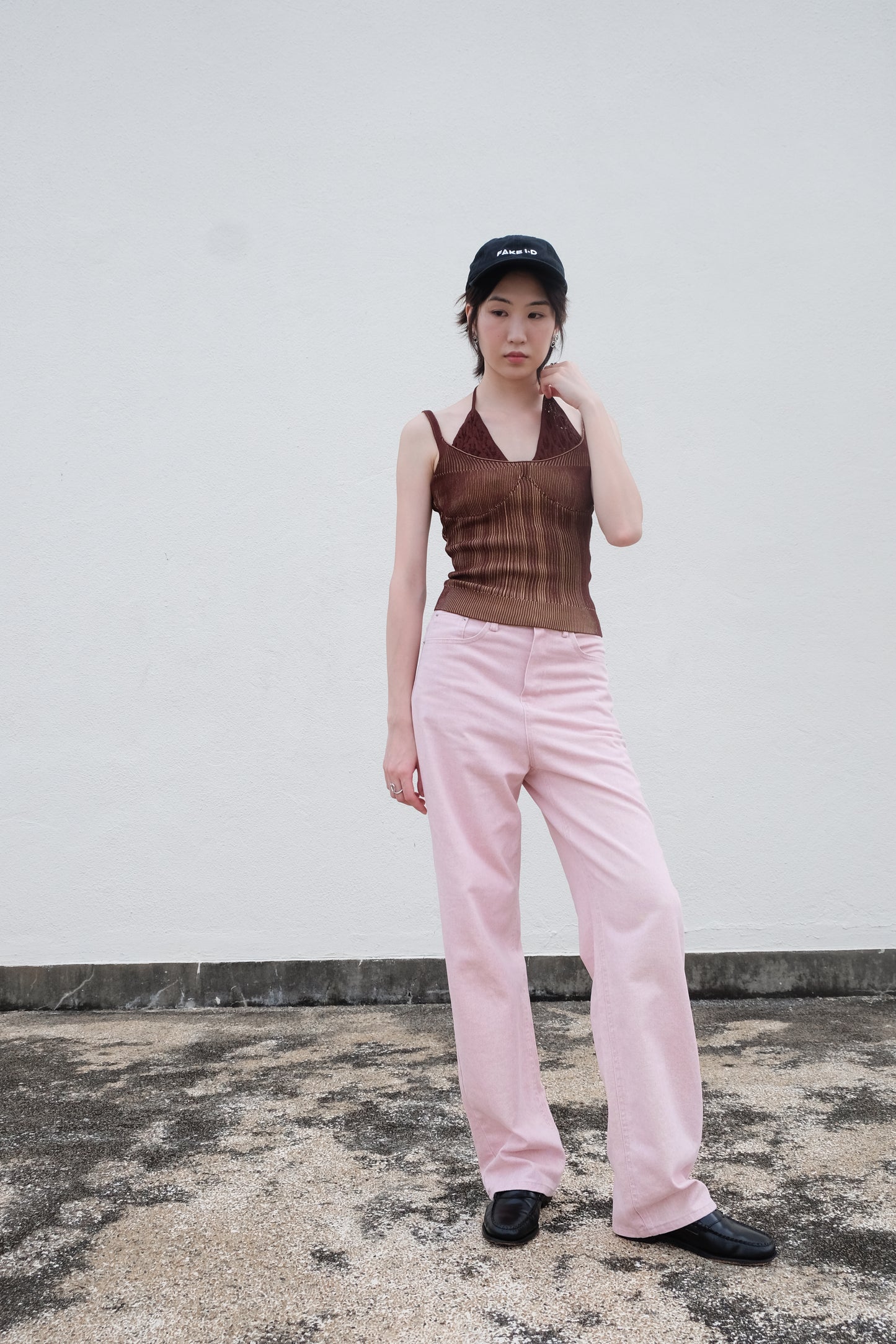 Pastel Straight Summer Pants (Pink)
