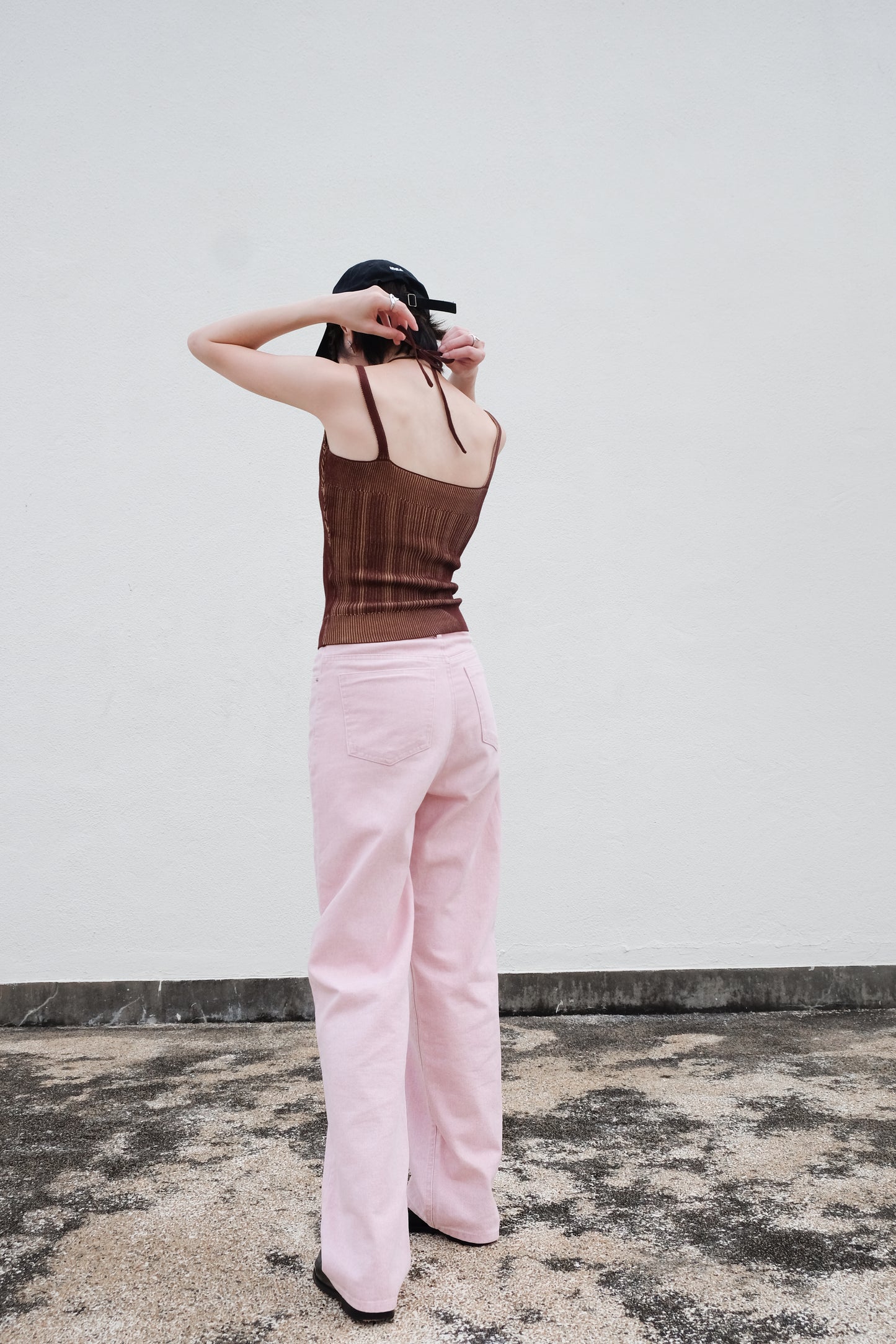 Pastel Straight Summer Pants (Pink)