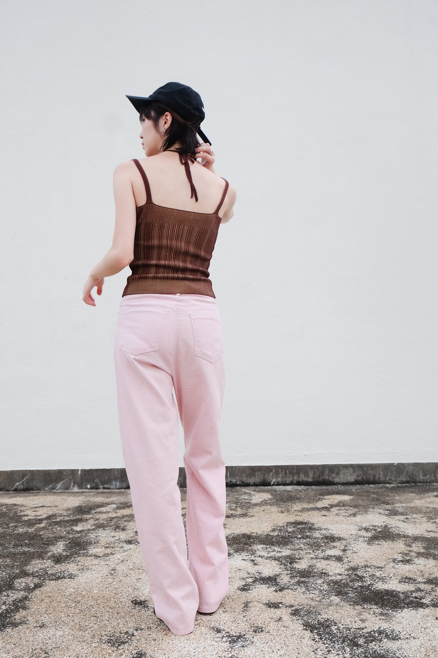 Pastel Straight Summer Pants (Pink)
