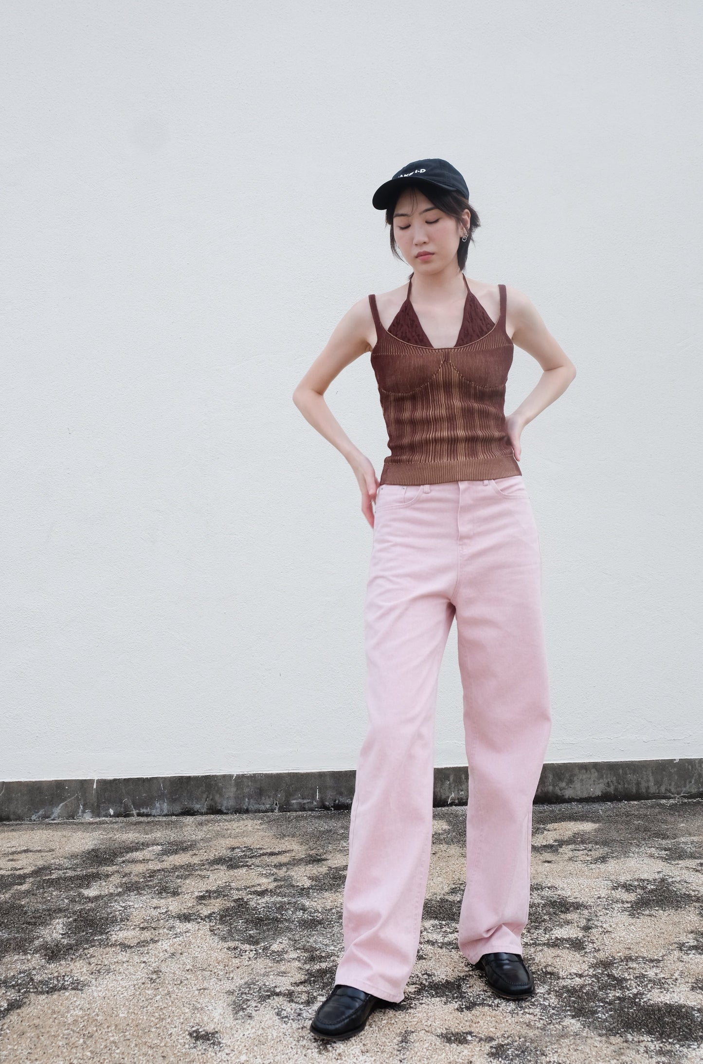 Pastel Straight Summer Pants (Pink)