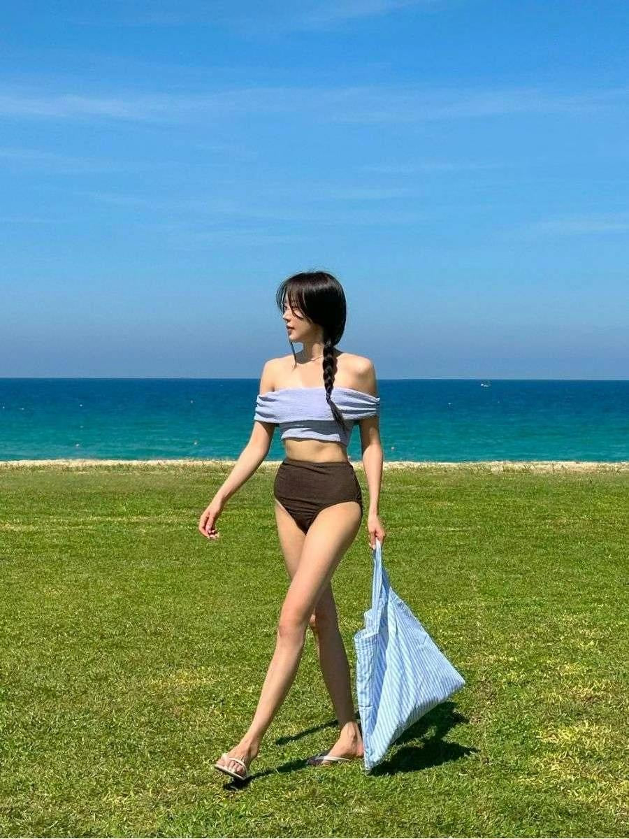 連線優惠/ Off-shoulder High-waist Bikini