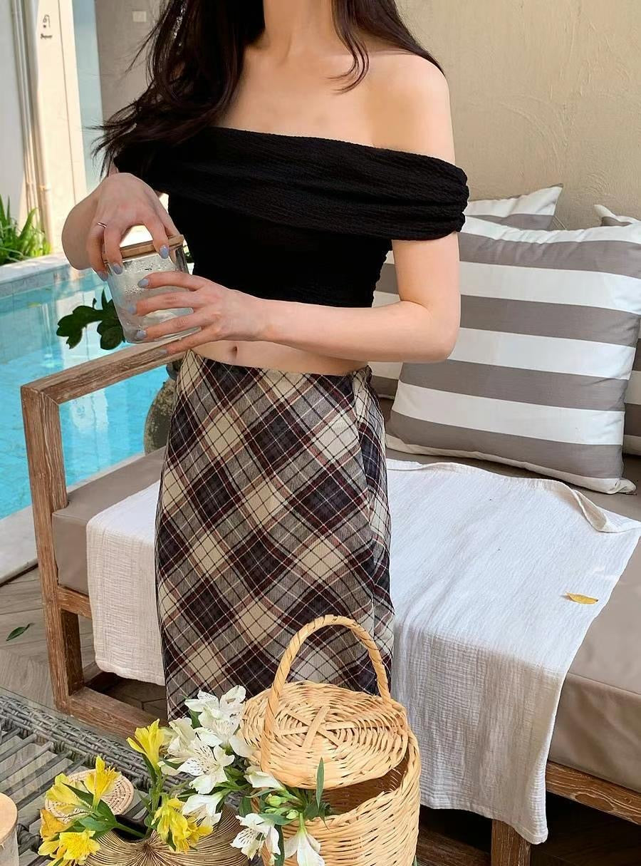連線優惠/ Off-shoulder High-waist Bikini