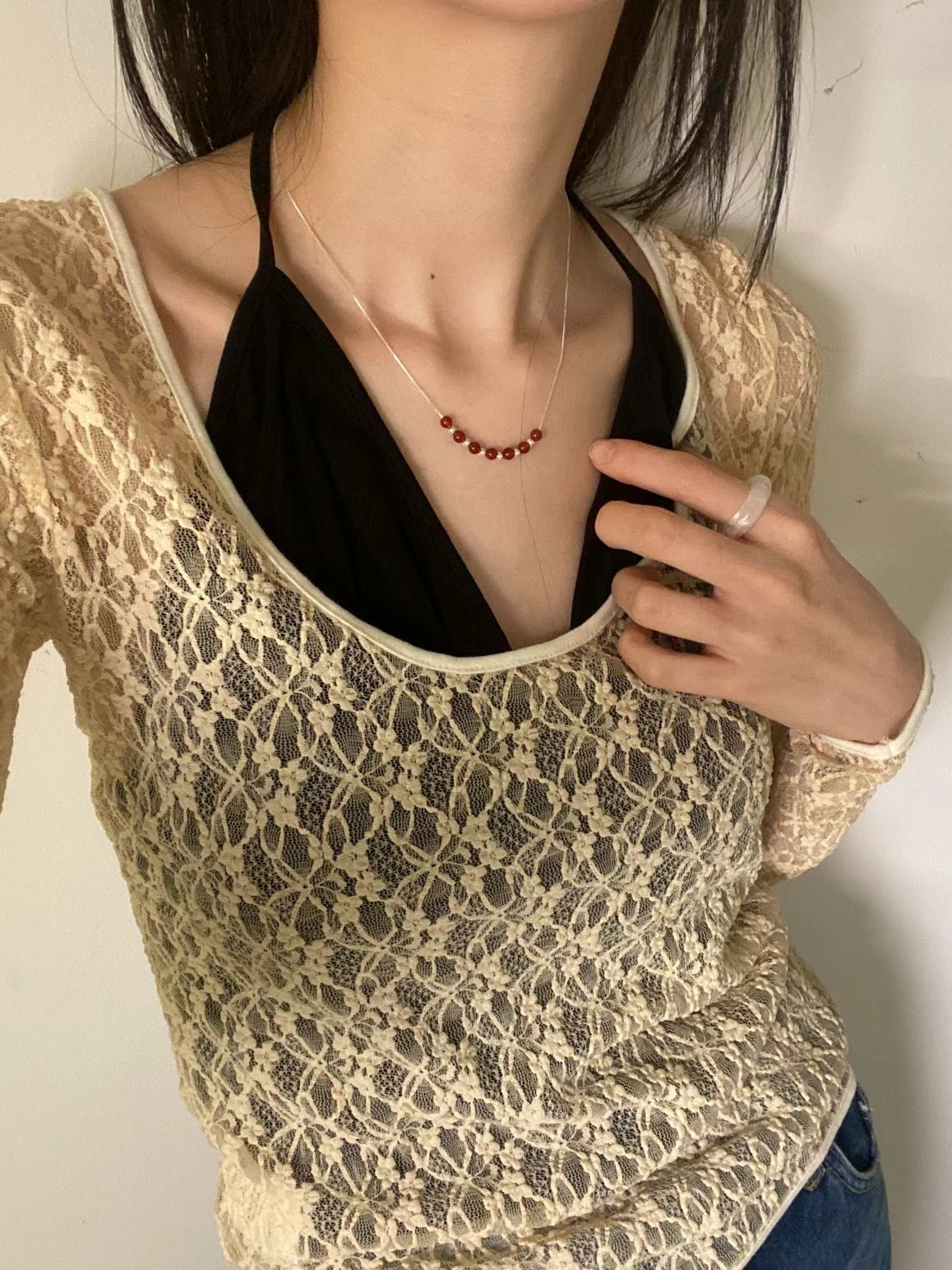 Scoop Lace Top (3 Colours)