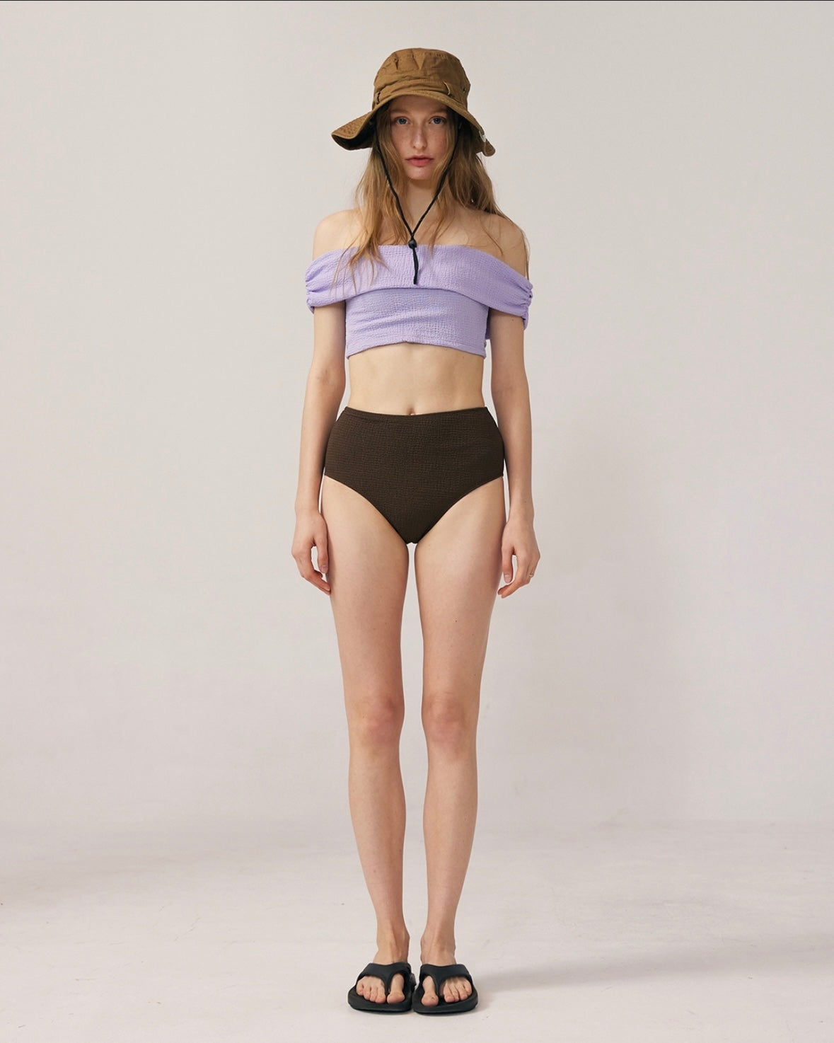 連線優惠/ Off-shoulder High-waist Bikini