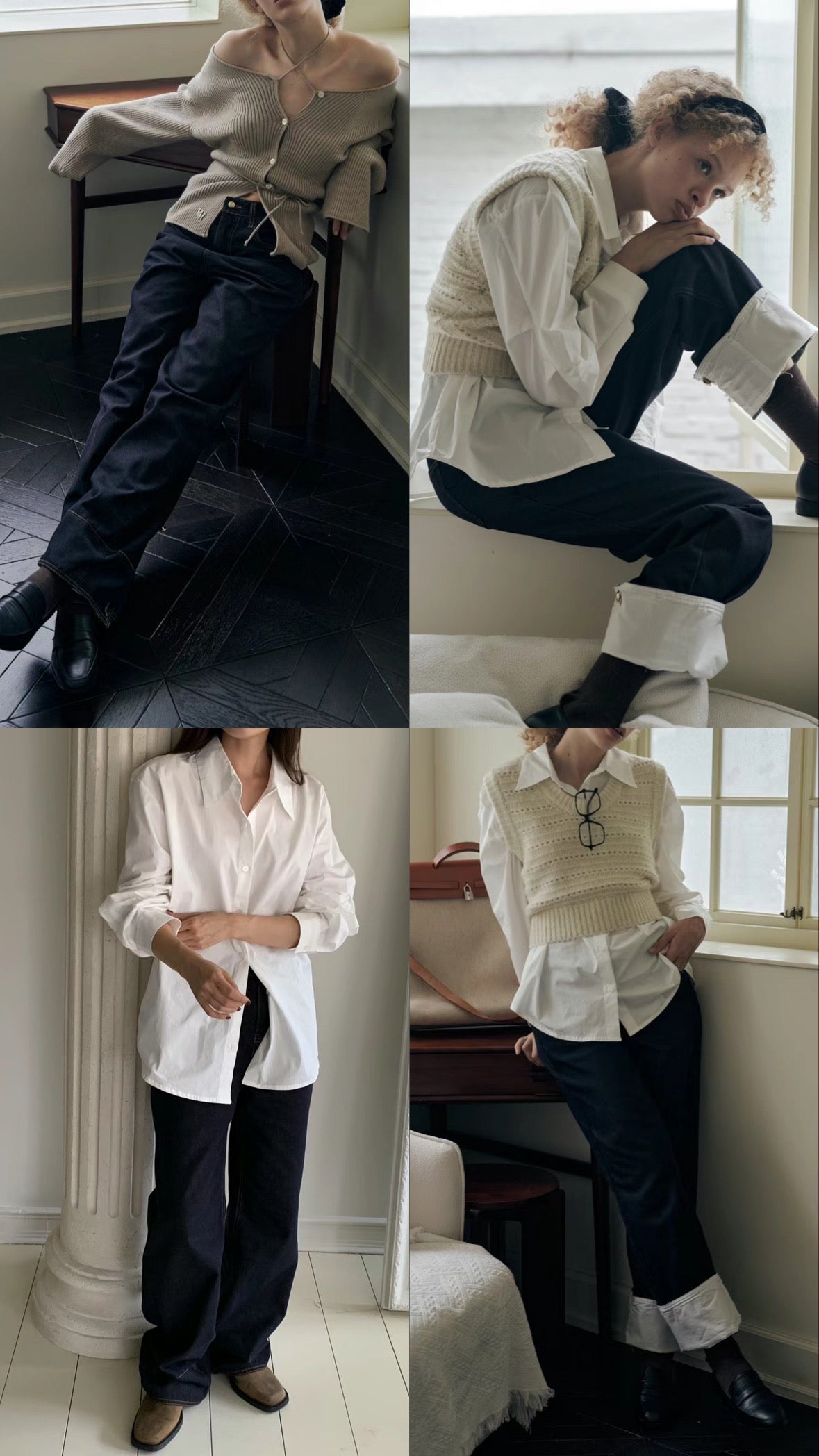 ✨推!"Bailey" 2-Way Hem Unwashed Jeans