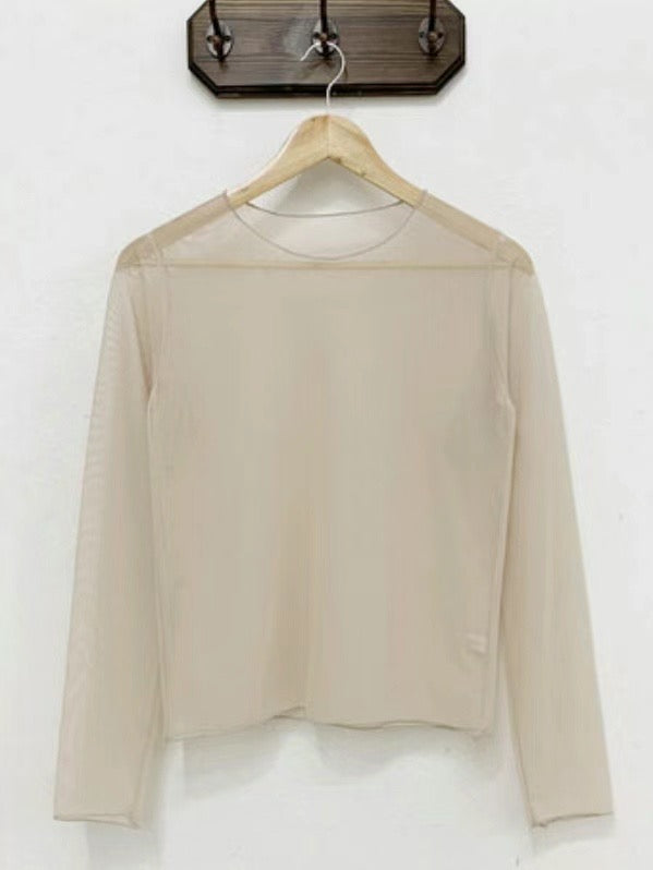 連線優惠/ See-through Layering Long Sleeves