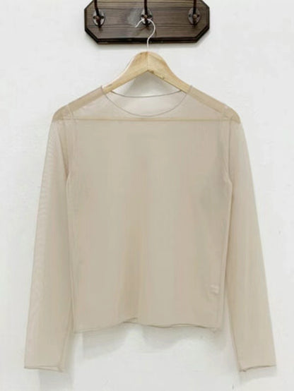 連線優惠/ See-through Layering Long Sleeves