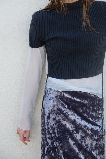 連線優惠/ See-through Layering Long Sleeves