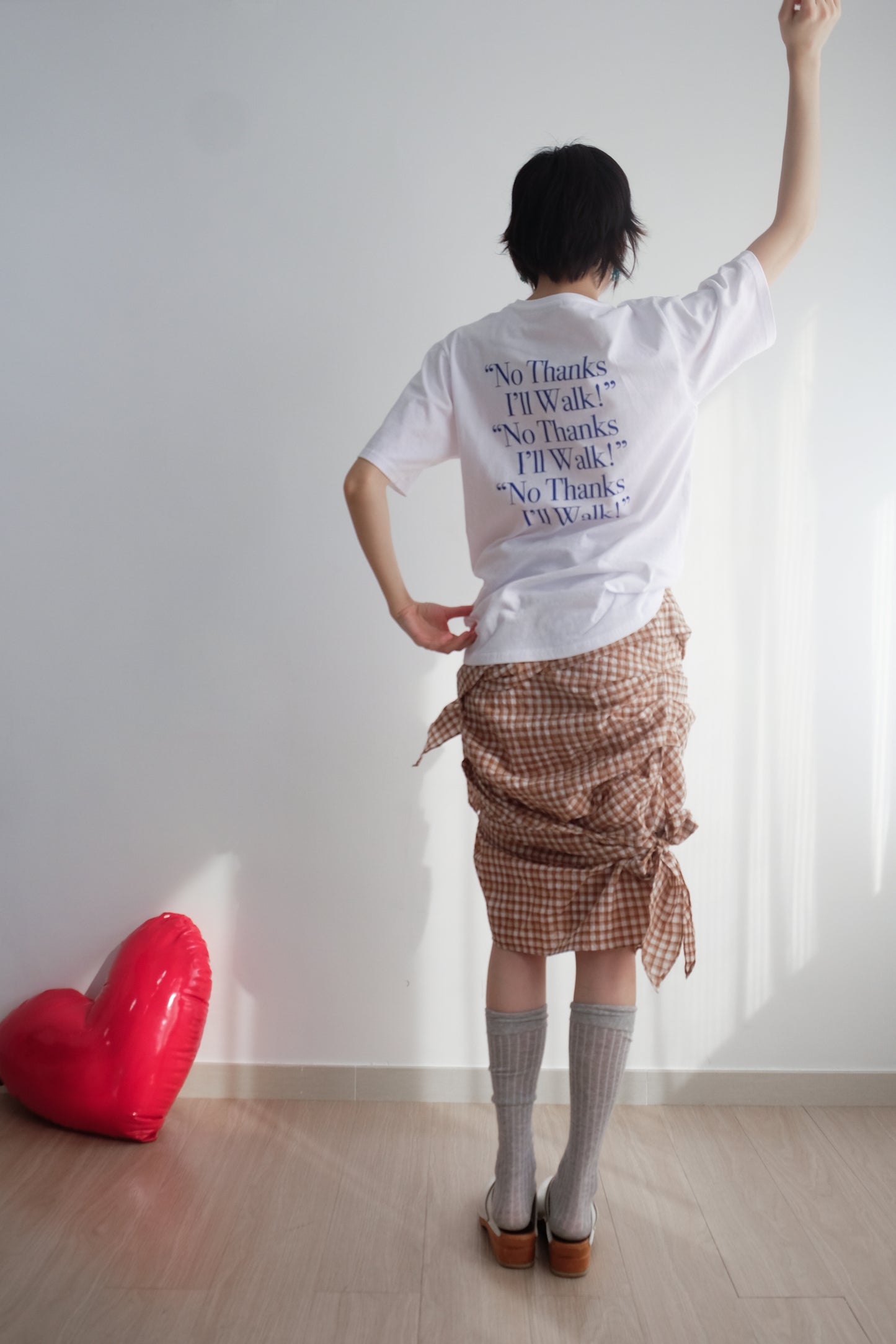 "No thanks!" Print Tee (White)