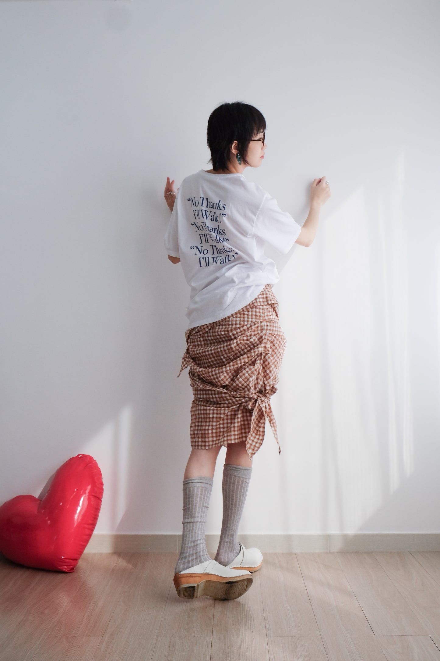 "No thanks!" Print Tee (White)