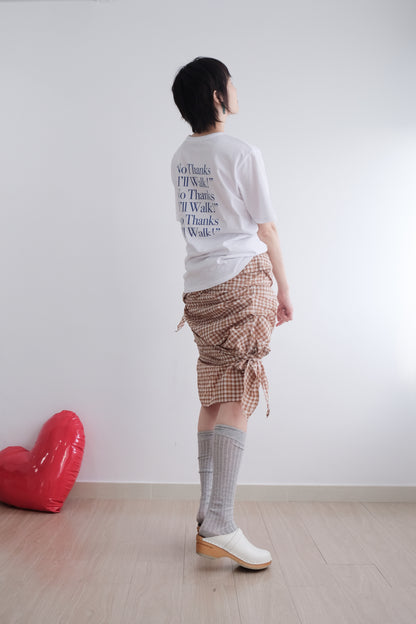 "No thanks!" Print Tee (White)