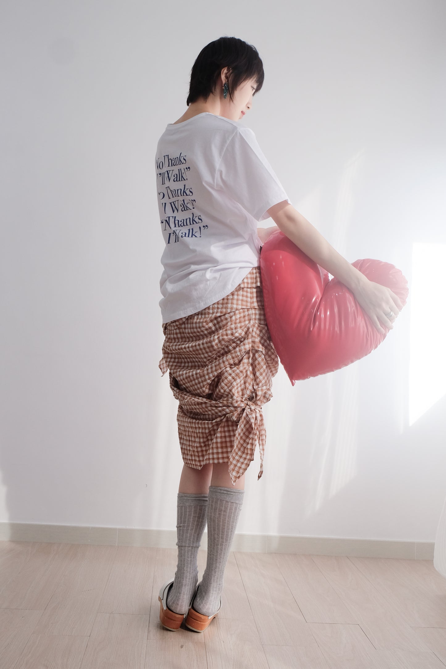 "No thanks!" Print Tee (White)