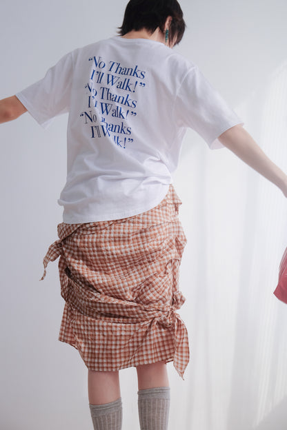 "No thanks!" Print Tee (White)