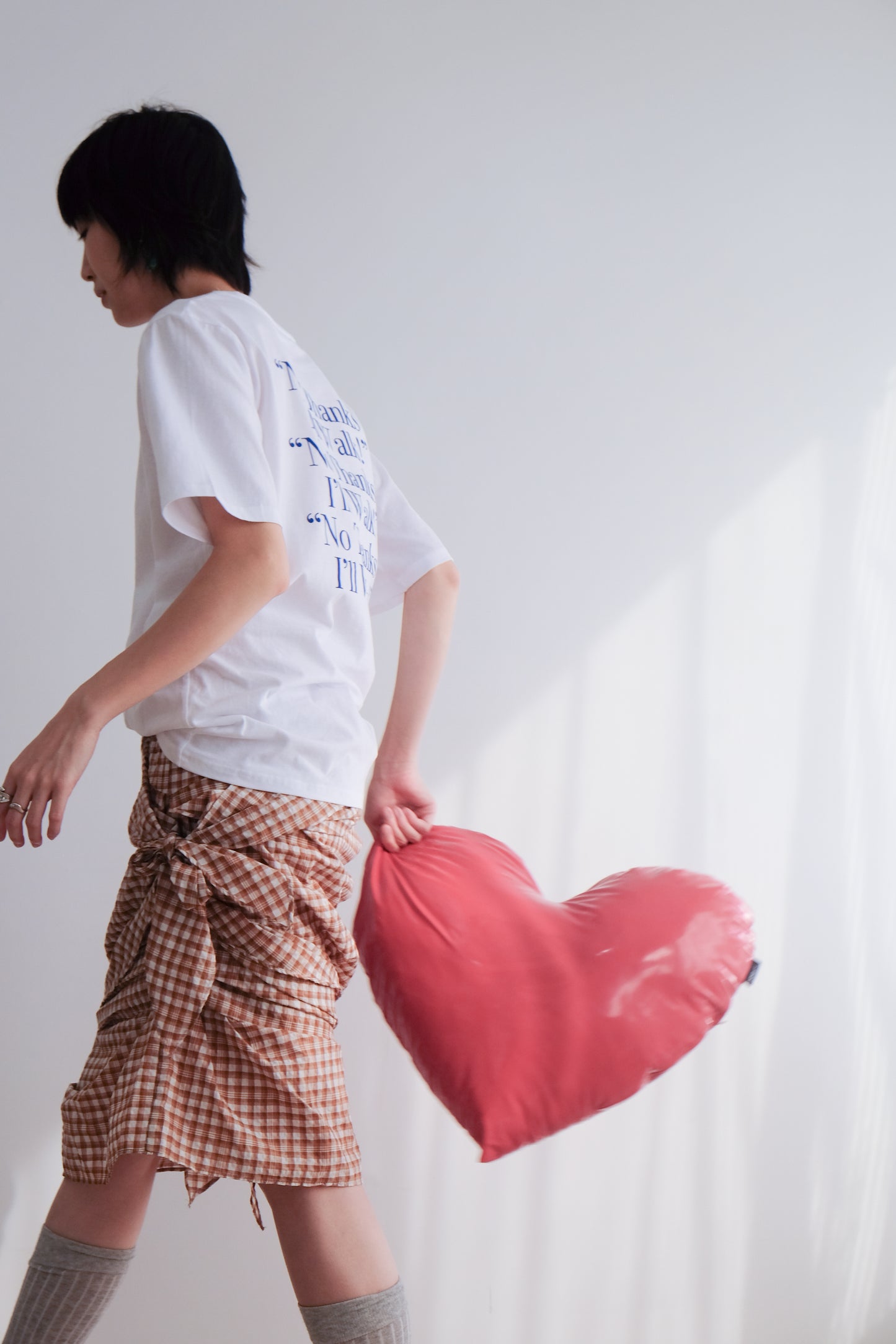 "No thanks!" Print Tee (White)