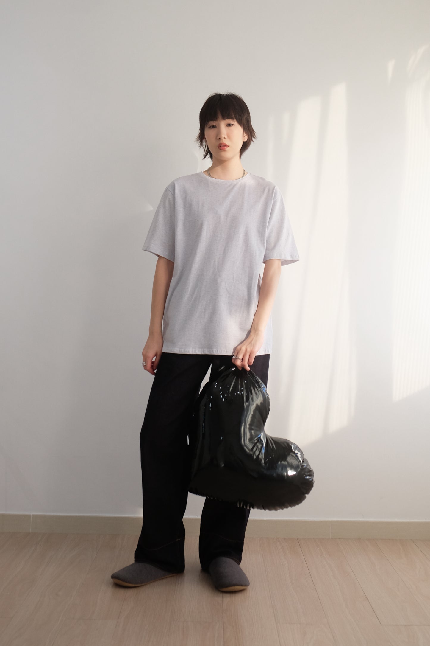 "No thanks!" Print Tee (Grey)