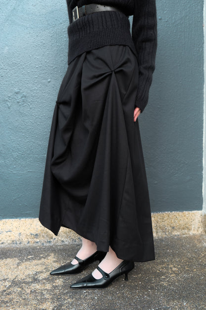 "Dahlia" 3D Bows Skirt (Black)