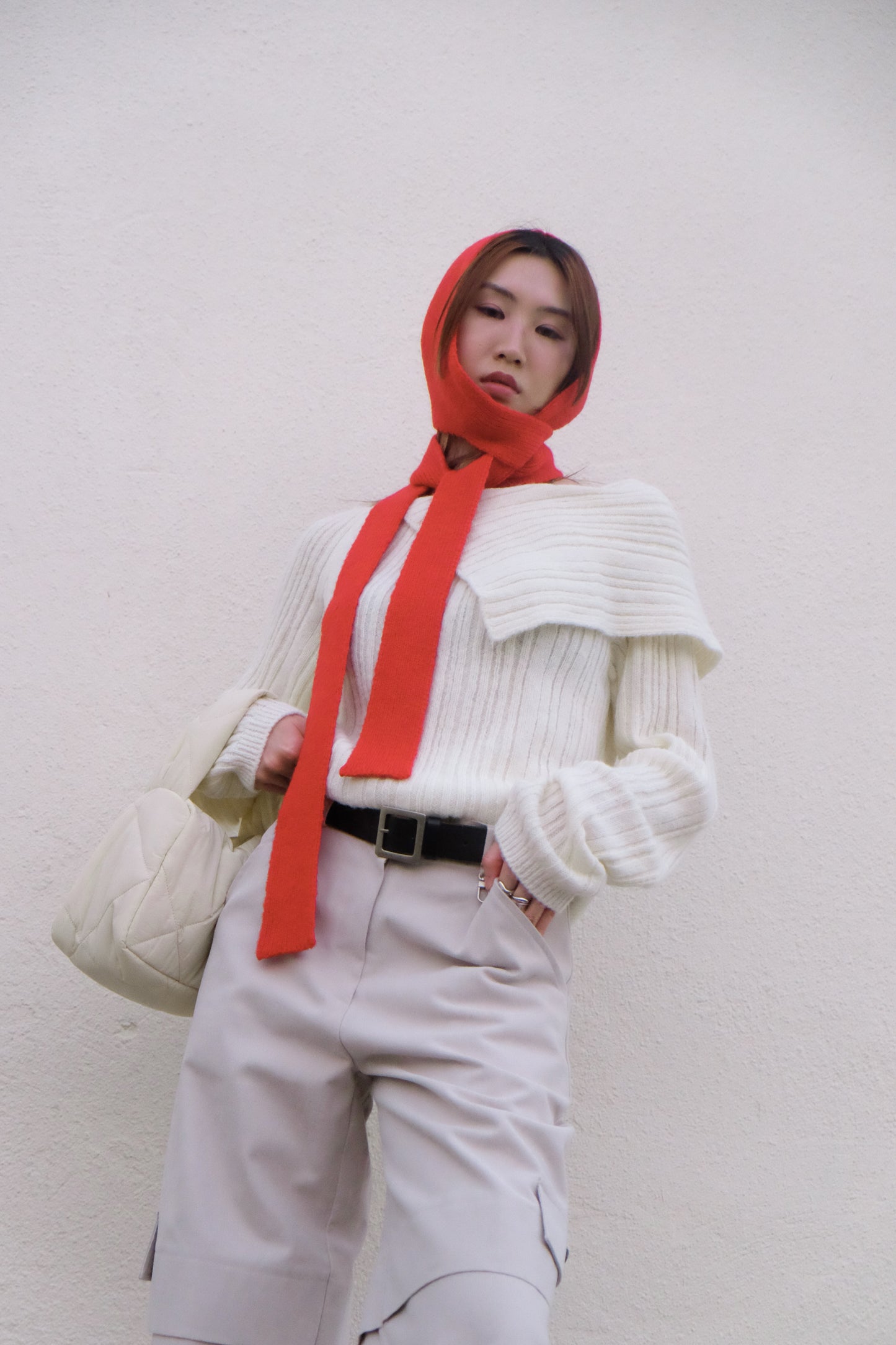 ✨推！"Jesse" Cargo Pants with Buckles (Ivory)