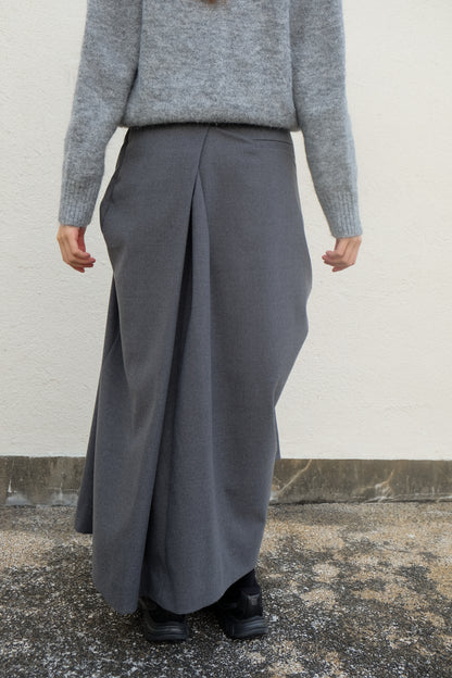 "Dahlia" 3D Bows Skirt (Grey)