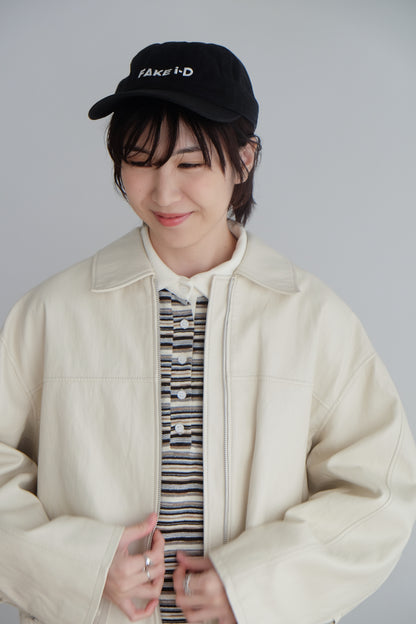 ✨推！Minimal Zips PU Leather Jacket (Cream)