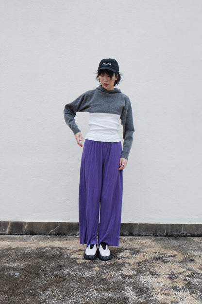 Cooling Textured Everyday Pants (Purple/ Green)