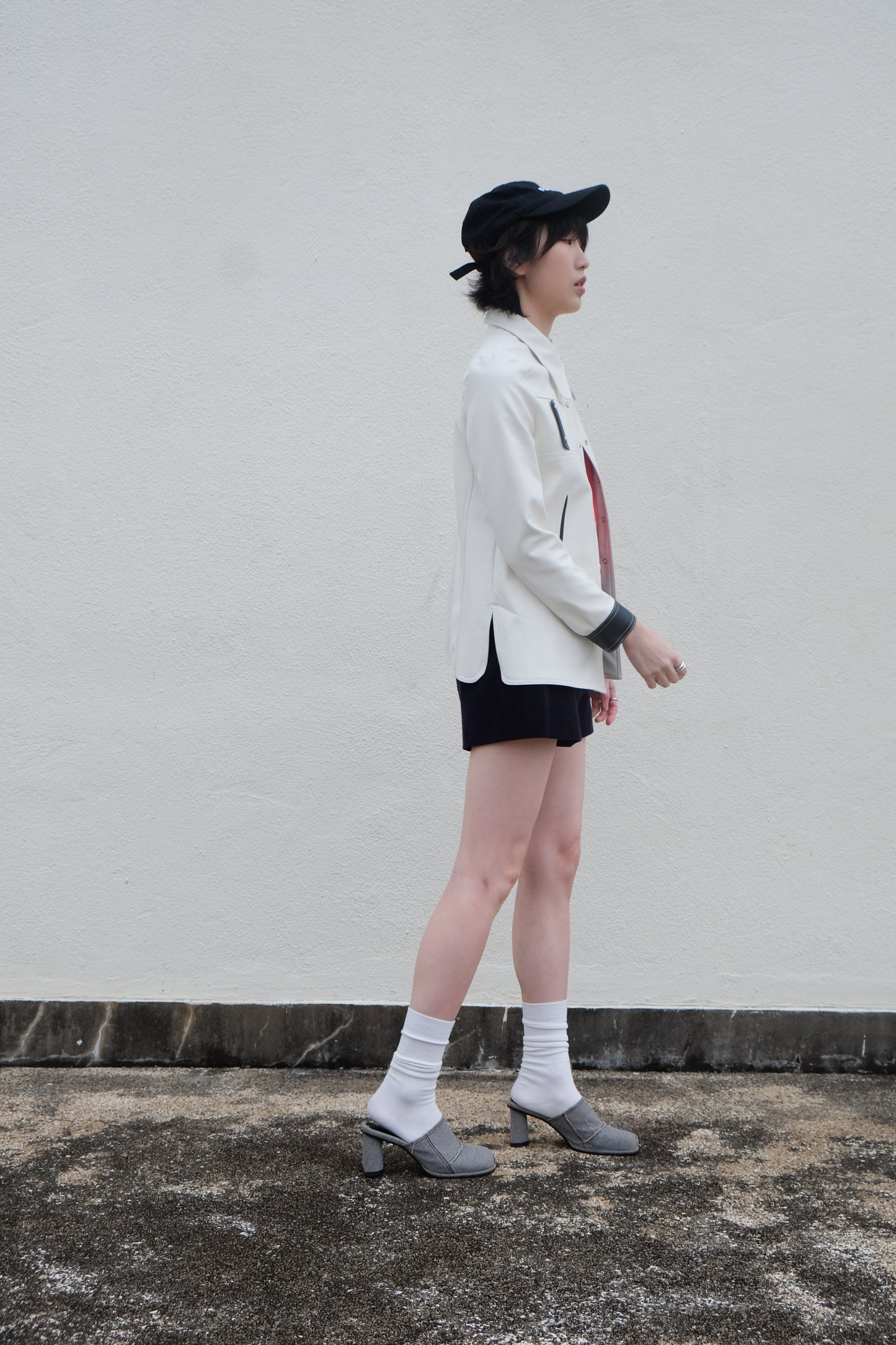 ✨推！"Midwest" Retro Faux Leather Shirt