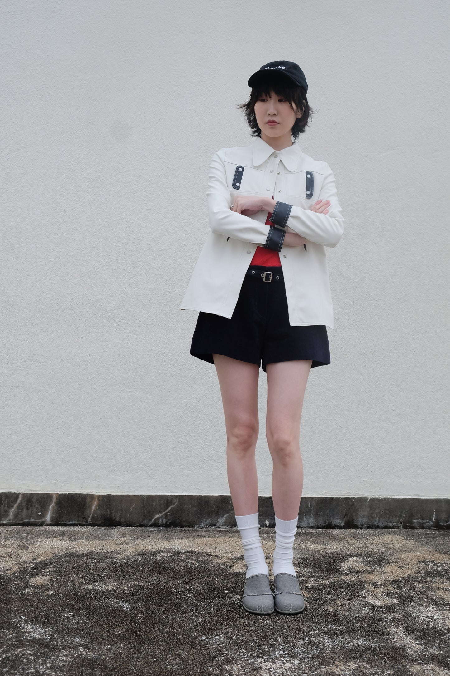 ✨推！"Midwest" Retro Faux Leather Shirt