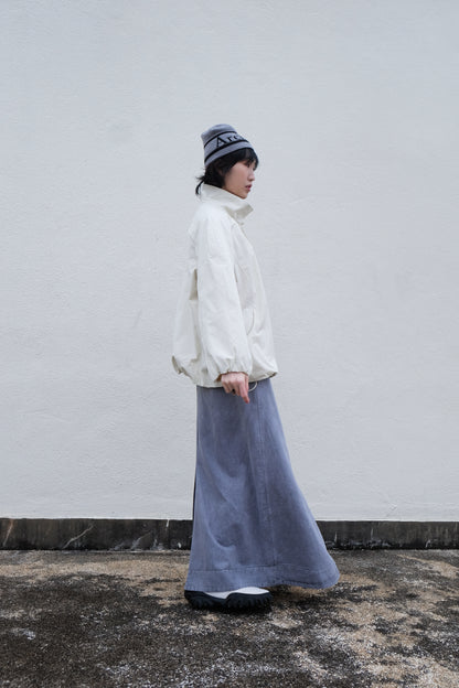 ✨推！"Andre" 90s Heavy Washed Cotton A-line Skirt (Grey)